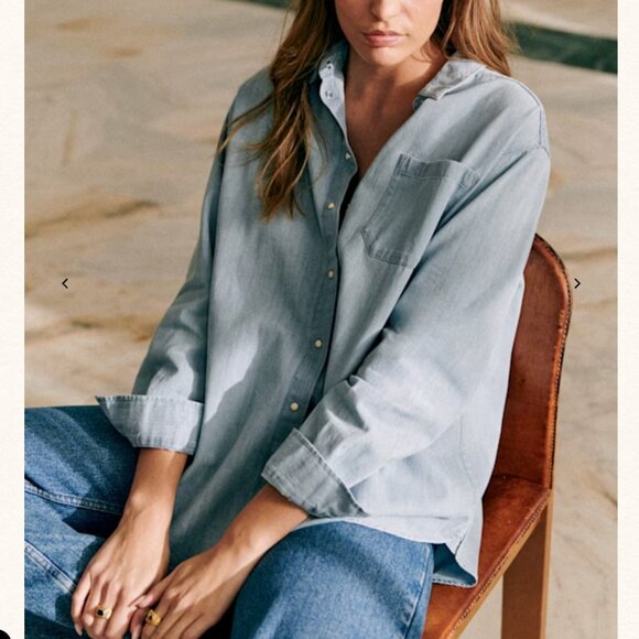 Sezane Tops - Sezane Denim Shirt